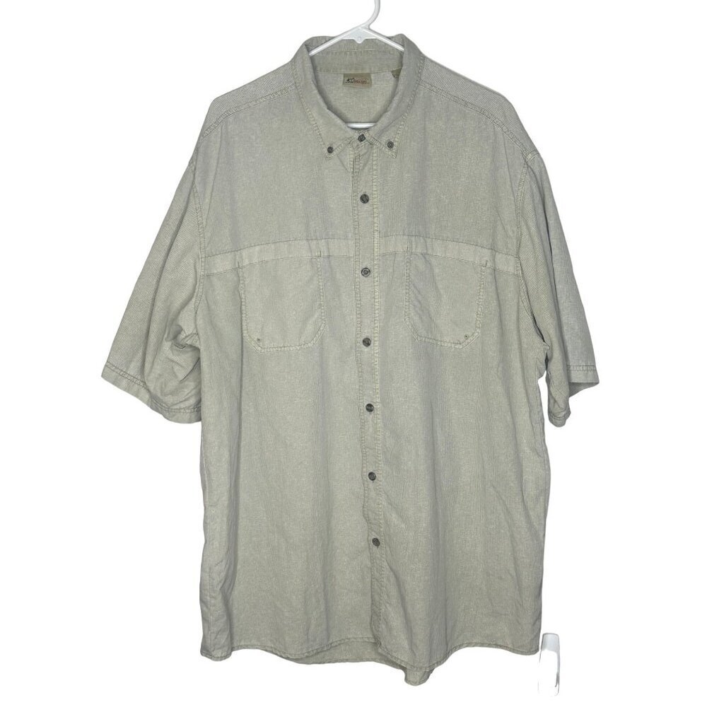 World Wide Sportsman Nylon Fishing Shirt Men's XL Beige Breathable Performance